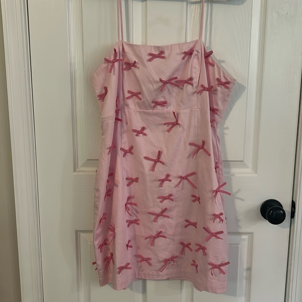 Pink Maeve mini dress with tiny bows